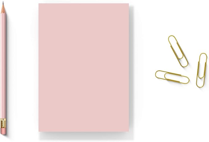 MADE IN USA – Debra Dale Designs Pink Note Pads 5"x7" – 13 Pads, 50 Sheets Each – 20lb Bond Memo Paper for Office Notes & Everyday Writing