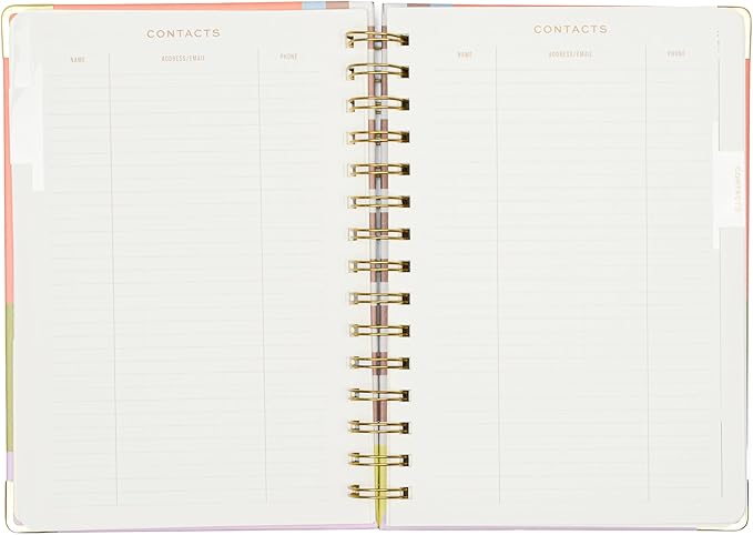 DesignWorks Ink 6.2" x 8.3" Undated 13 Month Weekly Planner, Geo Checks