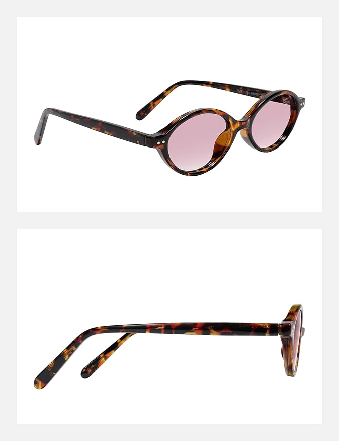 TIJN Olisa Blue Light Blocking Glasses for Women Men,Oval Glasses Frame Bluelight Glasses for Gaming/Computer/Screen