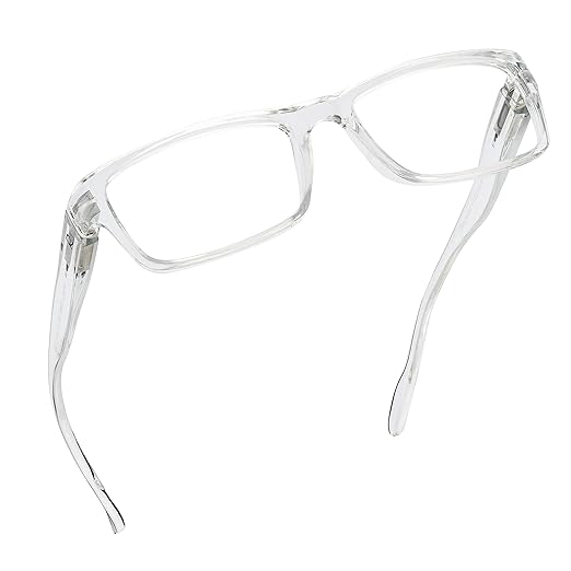 Readerest 0.5 Blue Light Reading Glasses - Lightweight Computer Glasses - Eye Strain, UV Glare Protection (Clear)