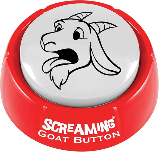 Screaming Goat Button | The Original Goat Scream | Screaming Goat Desk Toy Talking Button with a Funny Goat Scream | Gag Gifts for Men and Women