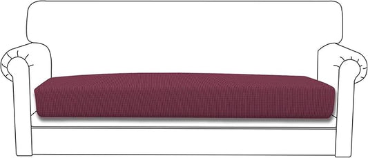 Easy-Going Stretch Cushion Cover Sofa Cushion Furniture Protector Sofa Seat Sofa slipcover Sofa Cover Soft Flexibility with Elastic Bottom(Oversized Sofa Cushion,ASH Rose)