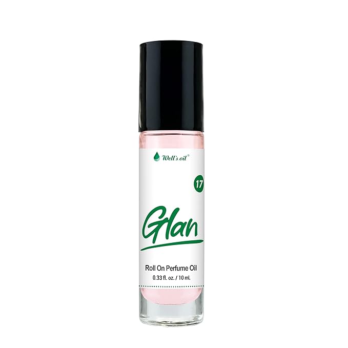 Well's Oil Roll-On Perfume Oil (Glan) | Musky & Fruity Notes | Long-Lasting | Paraben-Free | 0.33 Fl Oz / 10 ml