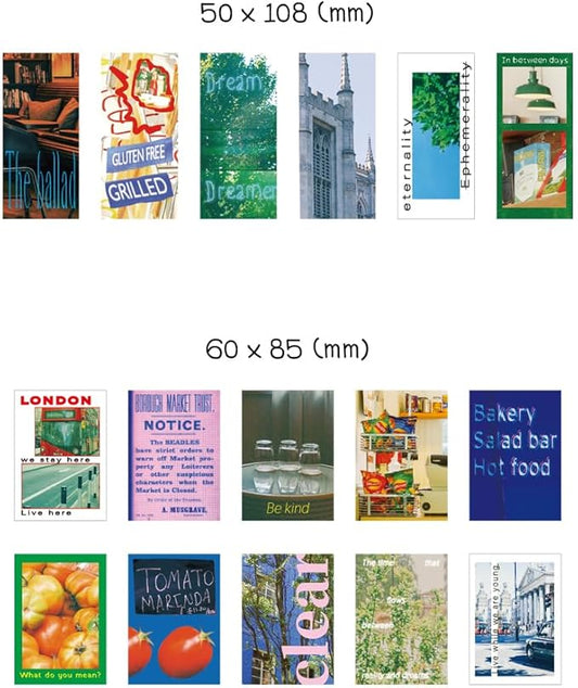 Monolike Capture The Life Sticker Pack - London (102Pcs) - Variety Pack, Journal, Scrapbook, Waterproof, Fancy Sticker