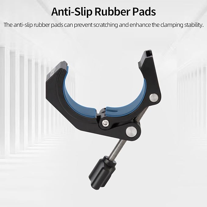 Nitze Super Clamp, Camera Crab Clamp with 3/8” to 1/4” Thread Adapter for Cameras, Lights, Hooks, Shelves, Tripods and Cross Bars - N18B