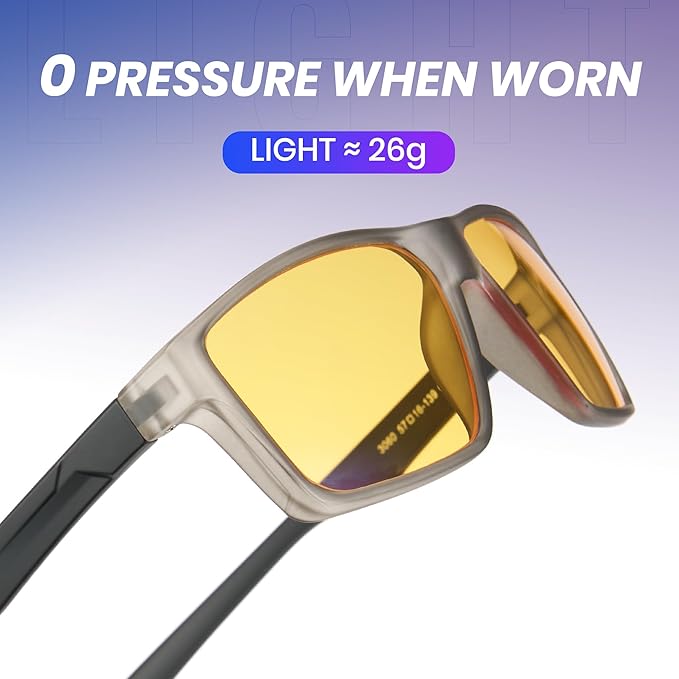 Cyxus Gaming Glasses for Men Women Blue Light Glasses for Computer Screen Reduce Eye Strain Sleep Better 8303