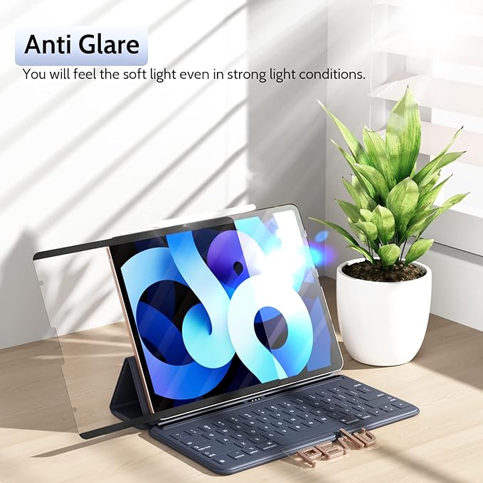 2 Pack Magnetic Screen Protector for iPad Pro 12.9 Inch 2018-2022, Feel Like Writing Drawing On Paper, Removable Matte Anti Glare