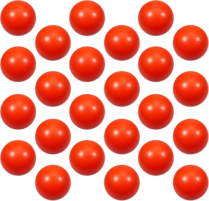 24 Pcs red Foam Stress Ball Squeeze Stress Relief Balls for Kids and Adults Hand Exercise Sensory Relief Toys for Anxiety ADHD Autism （red）
