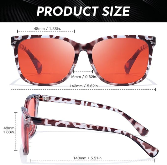 SODQW Gaming Blue Light Blocking Glasses for Men Women Reduce Eyestrain Orange Aviator Eyeglasses for Computer TV