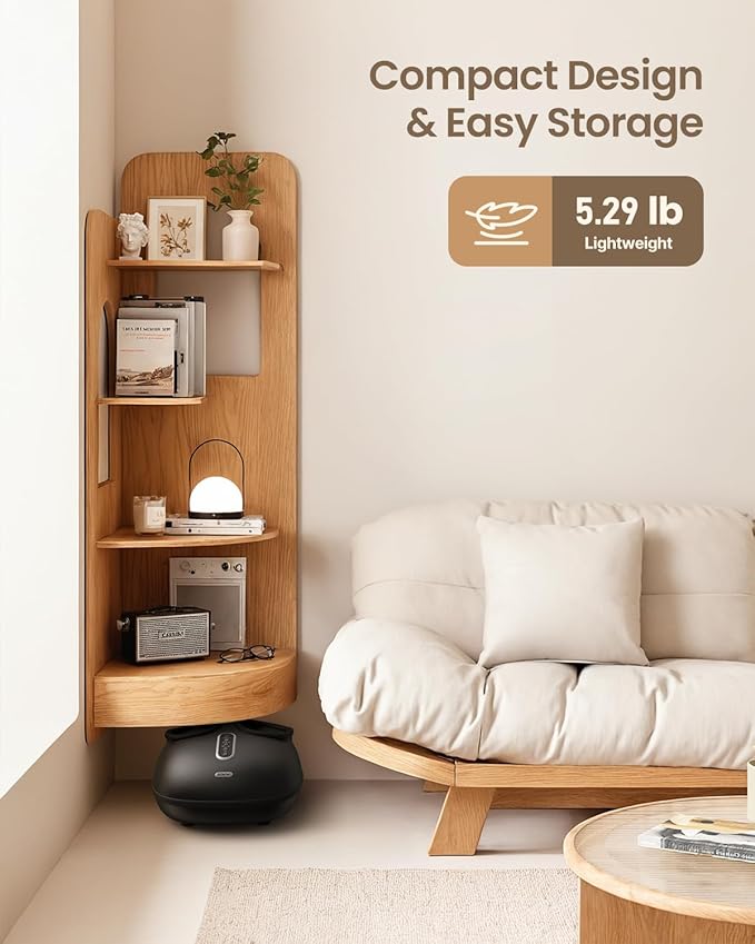 RENPHO Foot Massager with Heat [2025 Upgraded], Shiatsu Foot Massager for Plantar Fasciitis Relief, Feet Massager Neuropathy Pain Relief, Fits up to Size 12 Feet, Birthday Gifts for Women Men