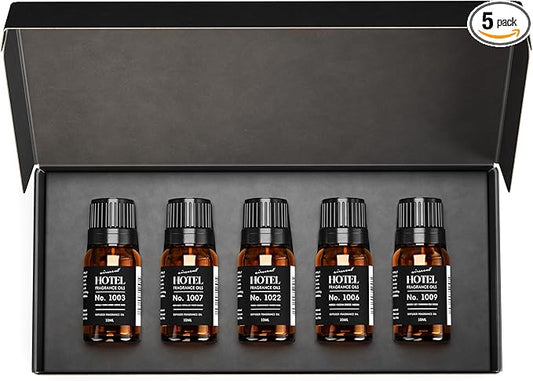 AirScent Hotel Diffuser Oil Gift Set - Casino Royale Fragrances - 10 mL, 0.34 fl oz Fragrance Oil Gift Set - Inspired by The Aria, The Wynn, Luxor, The W, and The Atlantis Bahamas