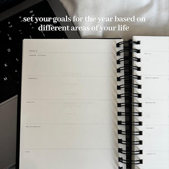 INSIDE THEN OUT 2023 Daily Focus Planner - 6 Month Undated Planner for Productivity, Goal Setting, Intention - Monthly, Weekly, Daily Task Pages - Simple & Minimalistic - Motivation Gift for Women Men