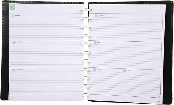 Talia Discbound Notebook Refills (Horizontal Undated Layout, Letter (8.5in x 11in))
