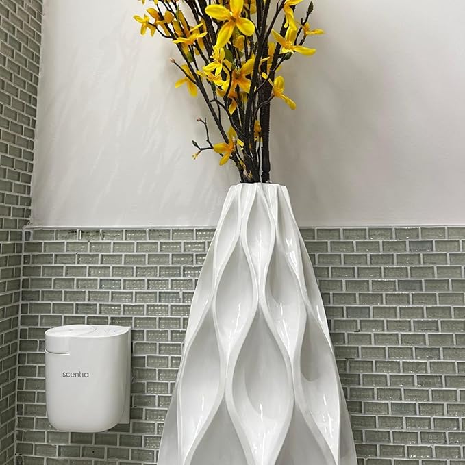 Home Scent Diffuser Starter Kit |Plug in Waterless Aroma Diffuser for Essential Oils | for Home, Office,Spa, Smart App | Covers up to 500 Sq. Ft. | White | 20ml Oil Included- Best Gift