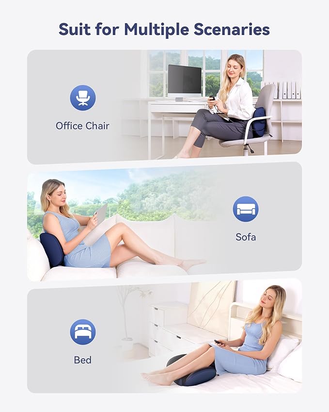 KINGJOY Shiatsu Foot Massager Machine with Heat, 2-in-1 Kneading & Percussion Massagers for Back and Foot Massage, Deep Tissue Foot and Calf Massager with Massage Roller, Birthday Gifts for Women Men