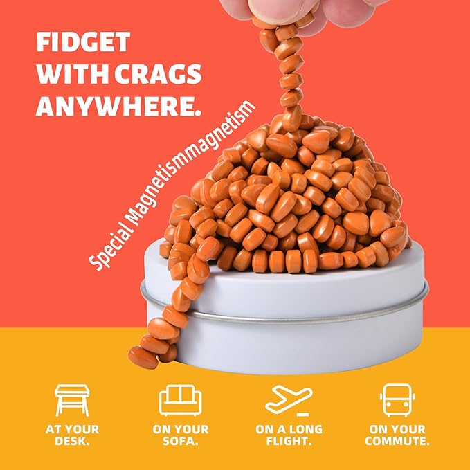 Fidget Toys Adults,Sensory Stones,300+ Smooth Ferrite Rocks,Executive Desk Toy|Stress Relief Sensory Toy|Fidgets Toys|Adults Gifts, Holiday Stocking Stuffer