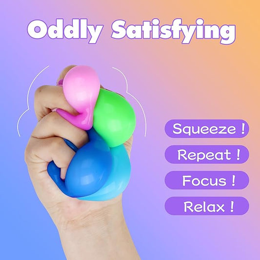 Slow Rise Stress Cube 24 Pack,Gentle Fidget Toys for Anxiety Stress Relief,Cube Stress Ball Toys, Dough Squishies Cube,Fidgets for Classroom Prize Box Toys