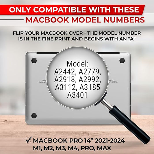 Privacy Screen For MacBook Pro 14 Inch | Flip Over Laptop Privacy Shield | Anti-Glare | Eye Protection| Aniti Spy | Blue Light Reduced Protector