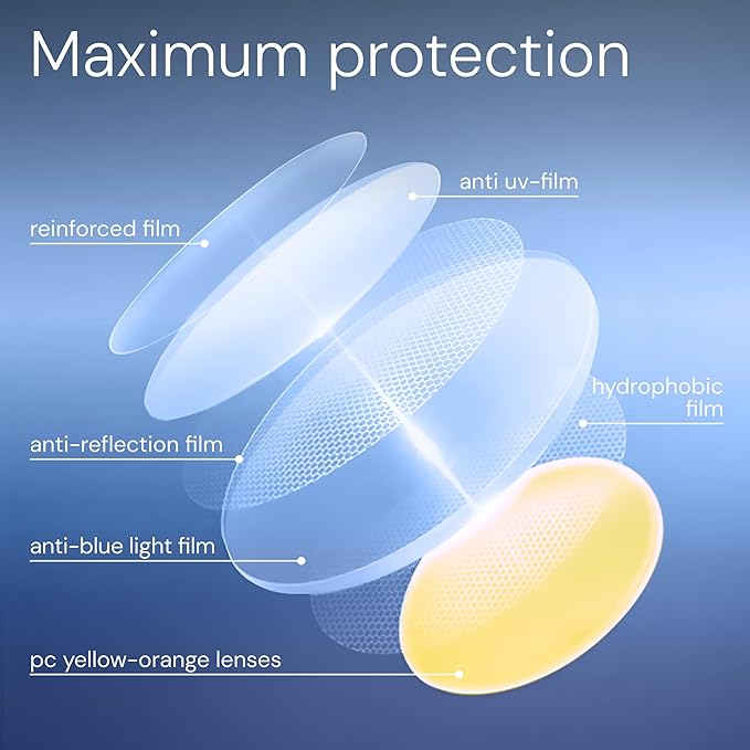 DreamGaze 99.9% Blue Light Blocking Glasses for Better Sleep - Anti Blue Light Glasses Men - Premium Computer Gaming Glasses