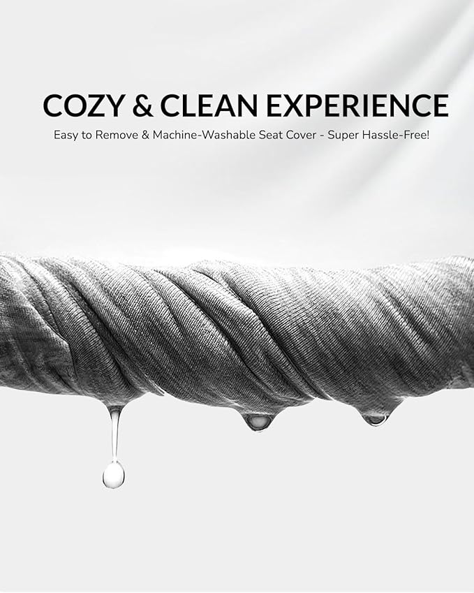 Extra Large Seat Cushion - Memory Foam Office Chair Cushion, Ergonomically Designed for Office & Car Seats, Relieves Pain from Prolonged Sitting & Sciatica