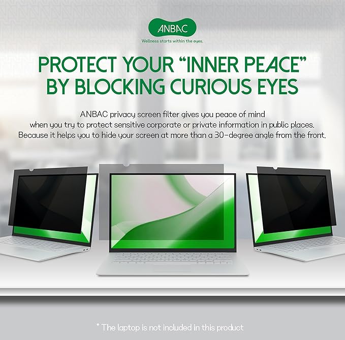 15 Inch Laptop Privacy Screen Shield for 4:3 Display - Anti Glare Computer Privacy Screen Cover | Blue Light Blocking Screen Protector | Scratch Resistant UV Filter | Attachment Type