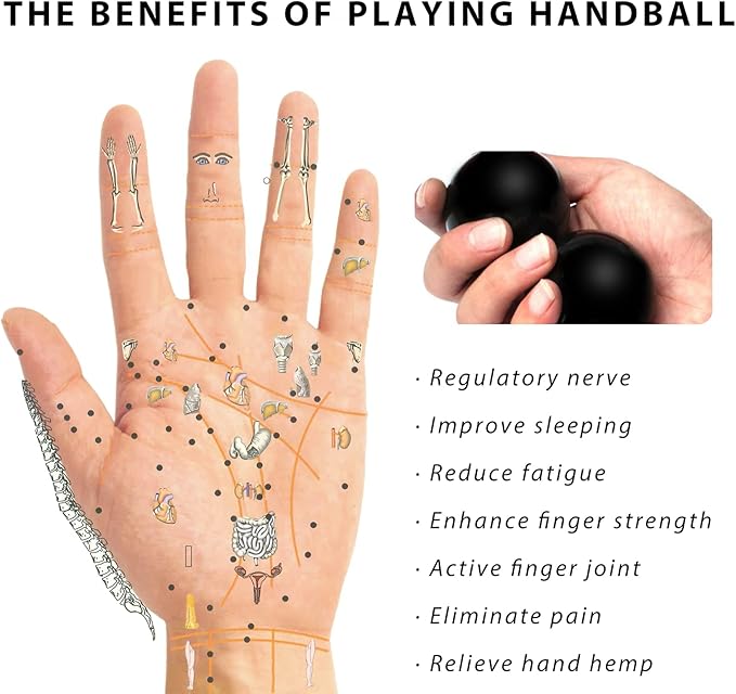 1.9 Inch Natural Jade Black Baoding Ball with Carrying Bag Exercise Massage Balls Health Stress Relieve Hand Exercise Baoding Balls