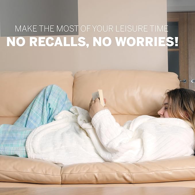 Serta Mila Shaggy Heated Throw Blanket - Soft Faux Fur Heated Blanket, Fast Heating, Auto Shut Off Timer, Low EMF, 5 Heat Setting, ETL Certified, Machine Washable Electric Blanket, Ash Grey 50"x60"