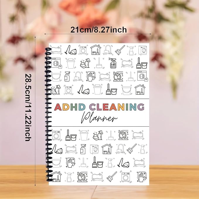 Cleaning Planner, Cleaning Schedule and Checklist Organizer, Daily Weekly Monthly Household Cleaning Planner, Chore Chart Notebook for Home, Family Cleaning Tasks, DIY Home Improvement, Editable Template