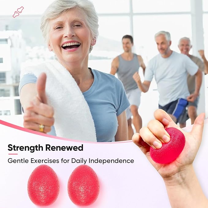 FitBeast Stress Balls for Adults, Hand Exercise Balls 6 Pack, Stress Relief & Grip Strength Trainer, Squishy Balls & Squeeze Balls for Arthritis, Carpal Tunnel, Hand Therapy with 3 Resistance Levels