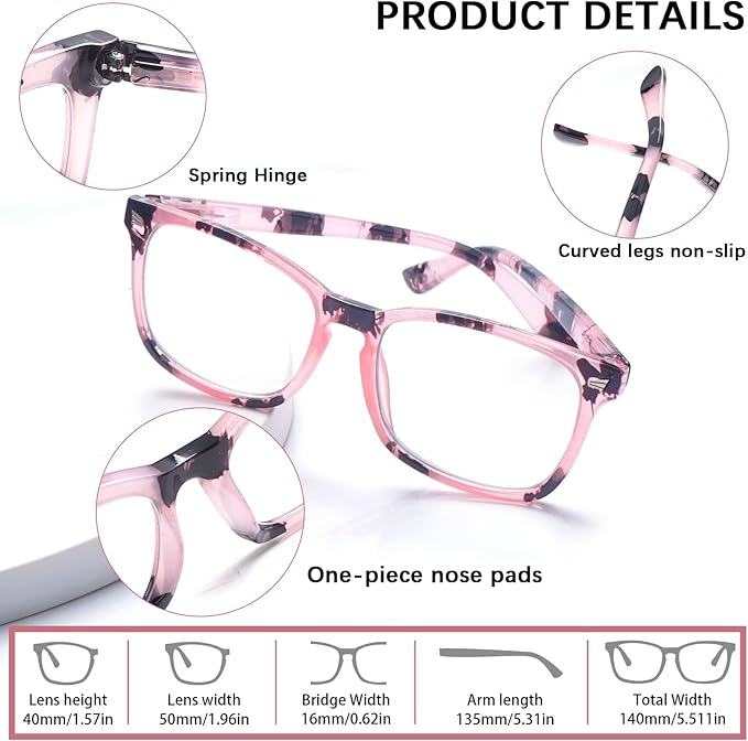SIGVAN Progressive Multifocal Computer Glasses Women Men Blue Light Blocking Reading Glasses Spring Hinge Readers