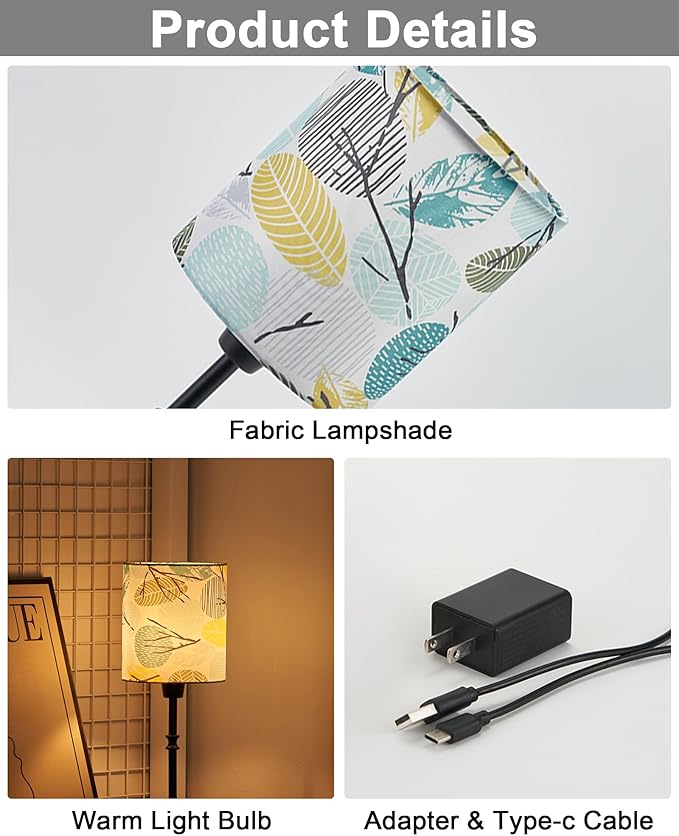 UMEXUS Cordless Table Lamp for Bedroom, Rechargeable Battery Operated Lights, Dimmable Touch Bedside Night Light Lamp for Nightstand Living Room Side End Table Outdoor Patio Home Decor