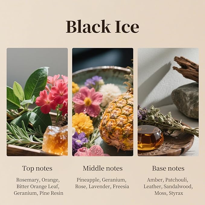 Black Ice Aroma Refill,Home Luxury Scent,Large Capacity Diffuser Oil with Plastic Bigger Bottle,Ideal for Office/Hotel Lobby Atmosphere 500ml(16.9fl oz)