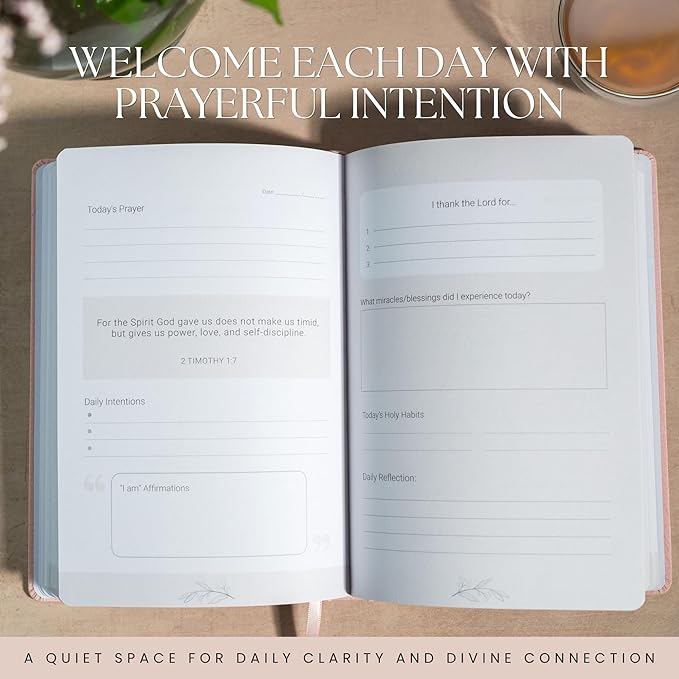 Gratitude & Prayer Journal for Women | 90-Day Christian Devotional with Bible Verses, Guided Prompts, Daily Reflections, Affirmations & Prayer Tracker | Faith-Based Journal for Spiritual Growth