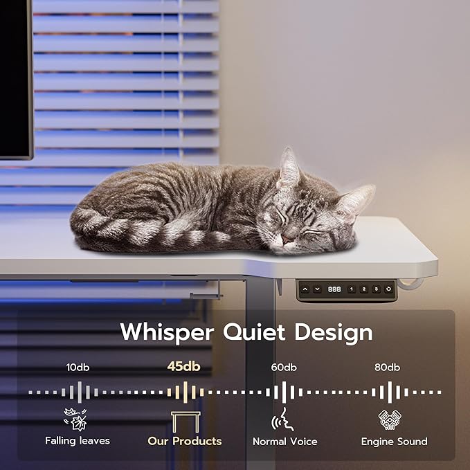 59 Inch L Shaped Standing Desk Adjustable Height, Electric Corner Standing Desk, Sit Stand Computer Table with Reversiable Splice Board,White