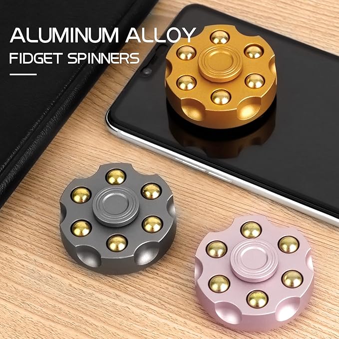 Roulette Fidget Spinner, Fidget Toys Adults Anxiety Relief Stress Relief Toy Desk Toys for Office for Adults Fidget Toys Teens Classroom (Rose Gold)