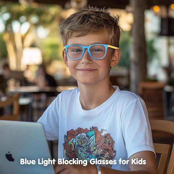 CHEERS DEVICES Blue Light Blocking Glasses for Kids Boys Girls Teens - Computer Glasses with Unbreakable Frame and Anti-Glare