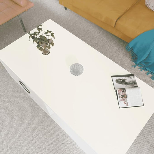 Leather Table Cover,1.8mm Thick,24x60 Inch Desk Cover,Large Desk Mat,Table Protector,Table Cover Protector,Desk Protector,Table Pad,(White+White,24x60)