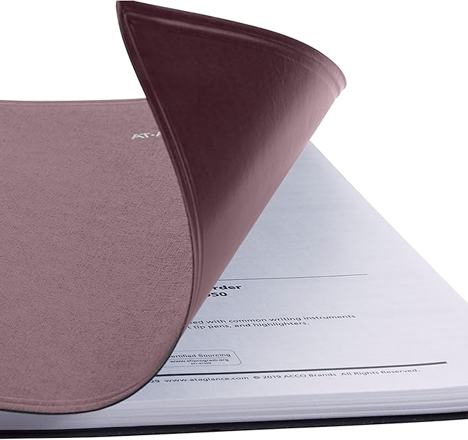 AT-A-GLANCE 2026 Appointment Book Planner, Weekly, 8" x 11", Large, Quarter-Hourly, DayMinder, Burgundy (G5201426)