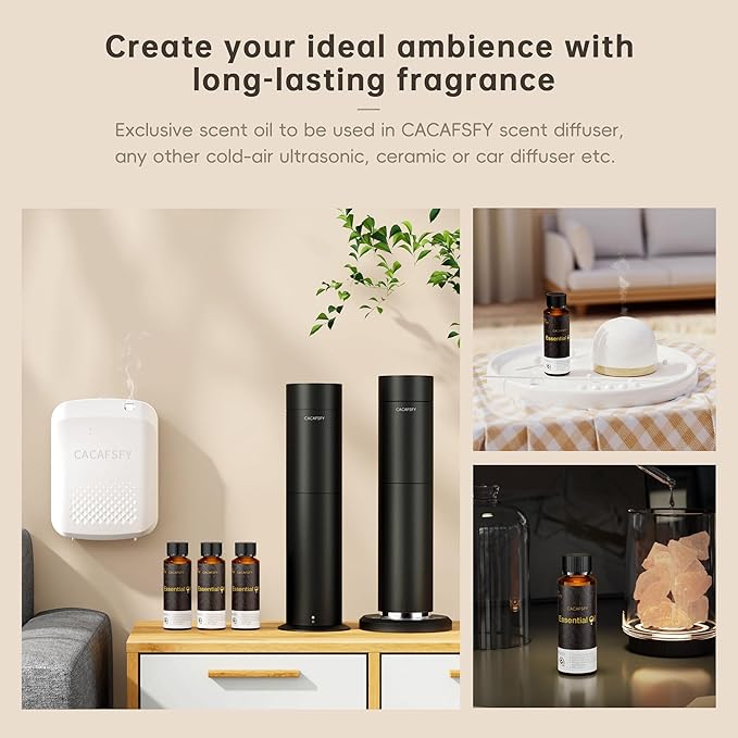 Diffuser Oils Scents- Diffuser Oil-Aceites Esenciales para Difusores-for Home Scent,Air Diffuser Oils-Cardamom,Violet&Cedar and Iris-120ML