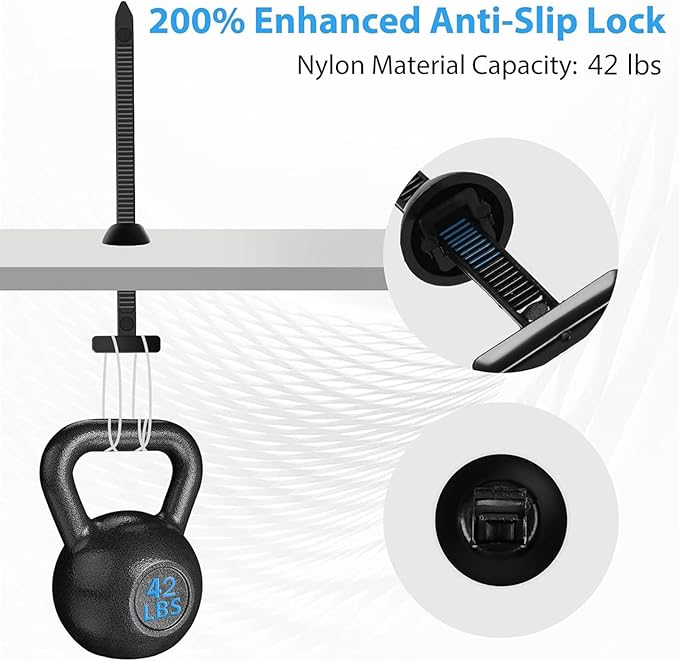 100pcs Nylon Universal Cable Tie Buckle - Zip Ties Heavy Duty Self-Locking, Uv Resistant Plastic Fasteners For Car Daily Repair (Engine Guard, Fenders, Trunk),Wire Bundling Home & Garage Use