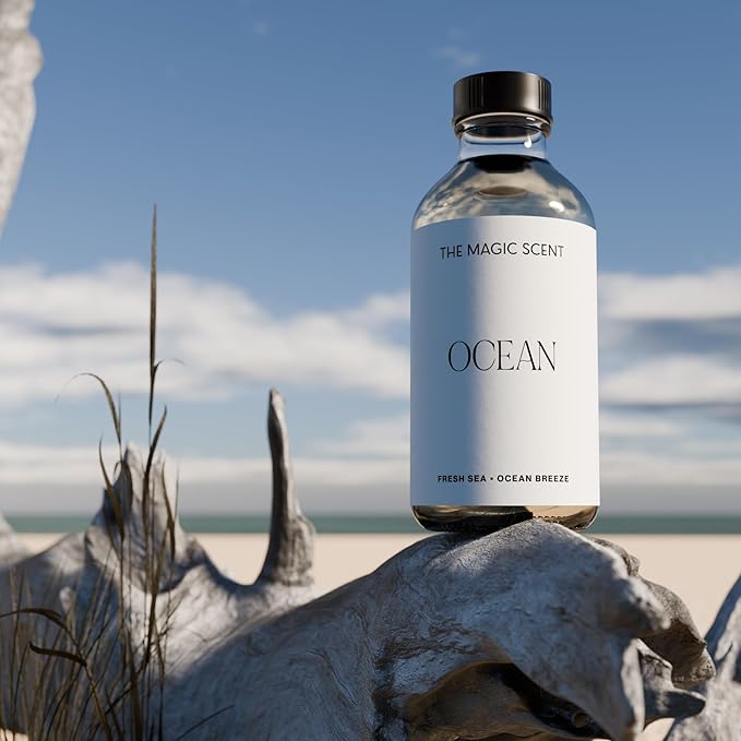 Ocean Diffuser Oil - Hotel & Home Luxury Scents Inspired by Bvlgari Resort, Bali - Oil Scents for Home Designed for Use in All Diffusers - 8.5 fl oz, 250 mL