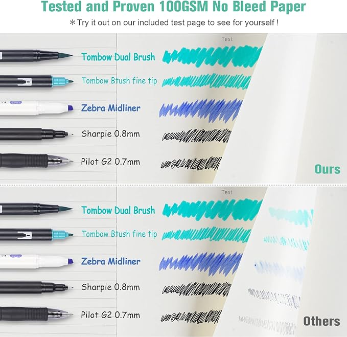 5 Pack College Ruled Notebook, 312 Numbered Pages Thick Notebooks Bulk, 100gsm No Bleed Paper Hardcover Leather Journal, Lined Journal Notebook Set for Women Men School Office, A5, Multicolor