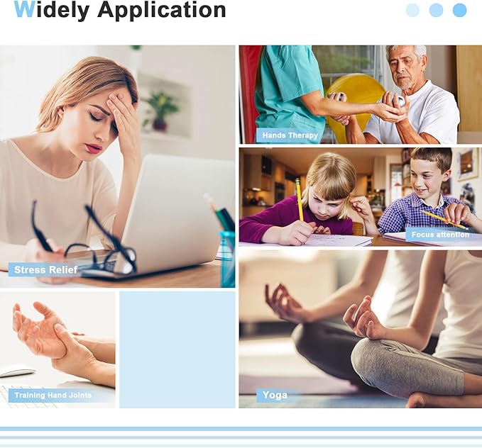 Learay 2PCS Black Obsidian Baoding Balls, Chinese Health Exercise Massage Balls with Carry Pouch for Stress Relief Hand Exercise Balls (Black/1.57 inch)