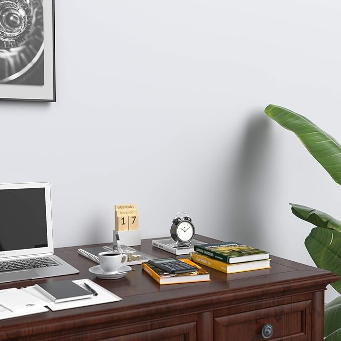 Leather Desk Organizer, NIFIVE 3-Tier Stackable Document Tray, Perfect Desktop Organization Holder for Files, Folder, Stationery, Magazine, Newspaper, Mail, Office Supplies (Brown)