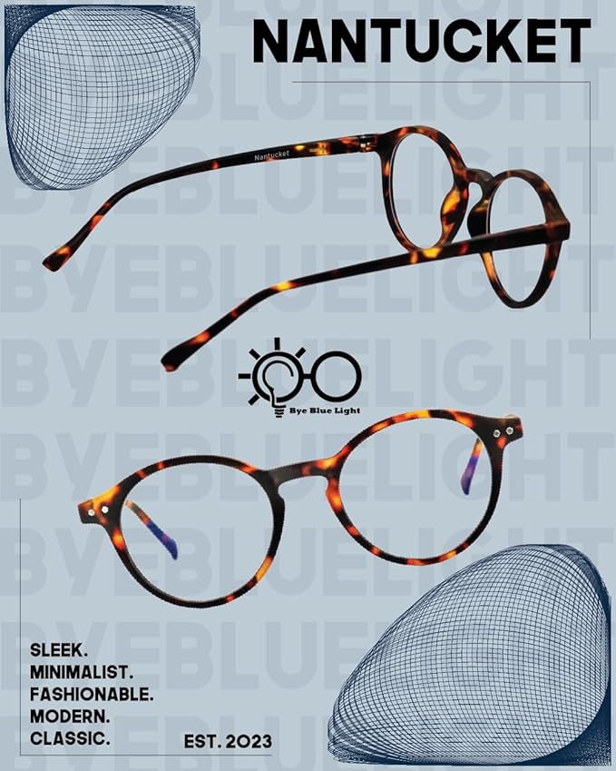 Blue Light Blocking Glasses – Lightweight, Anti-Glare & Eye Strain Relief for Gaming, Reading & Office Use