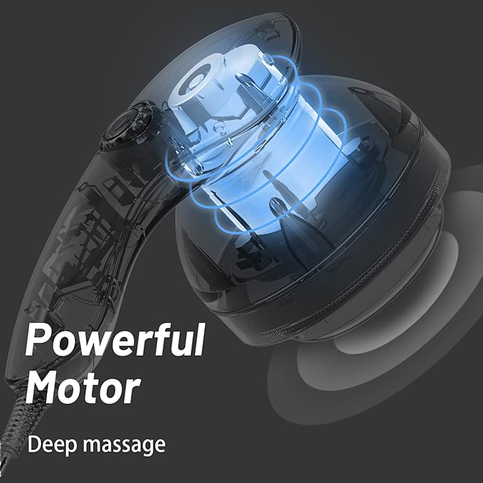 Cellulite Massager, Hand Held Deep Tissue Massager for Muscles, Back, Shoulder, Neck, Leg, Calf,Foot, Electric Percussion Body Massage Machine