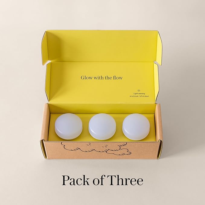 Loftie Night Lights Plug into Wall - 0.5W Plug in Night Light - Warm Amber Glow, Wall Light Sensing Dusk to Dawn - 2000K, UL Certified - Nightlight for Bathroom, Hallway, Bedroom Decor, Kitchen,3-Pack