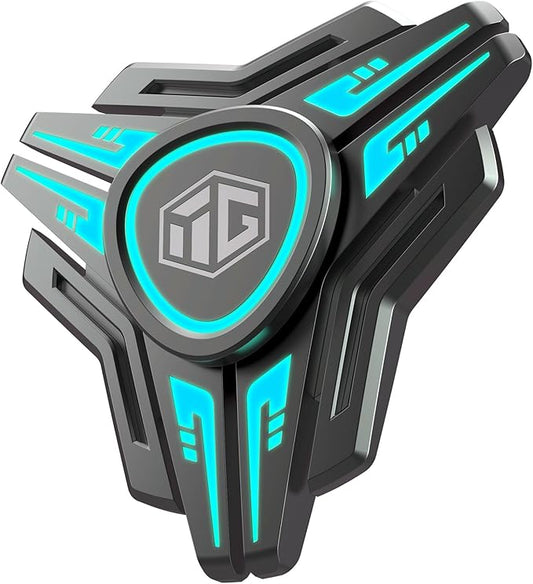 Fidget Spinners, Fidget Spinners Toy, Stress Anxiety ADHD Relief Figets Toy, Spinner Gifts for Adults and Teens, Cool Metal Finger Hand Toy with Luminous Light, Absorb Solar Light Then Release in Dark