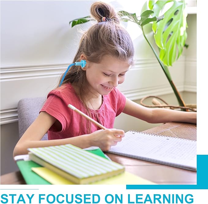 Tondiamo 200 Pairs Ear Plugs Reusable Silicone Earplugs with Cord Sleeping Individually Wrapped Hearing Protection Noise Cancelling Earplugs for Work Construction Shooting Sports(Fresh)