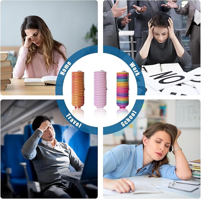 3PCS Little Ouchies Fidget Toy, Spike Roller Toy, Adults Pain stim Fidget Toy, Press and Rotate Adults Spiky Sensory Toys, Portable ADHD Toys, Novelty Gifts